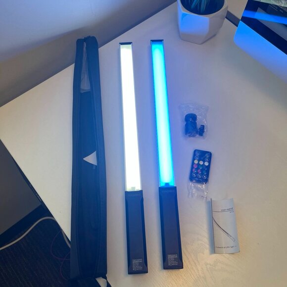 Hagibis RGB Handheld Photography Light LED Video Light Wand 9 Colors,with Built- - Picture 6 of 9